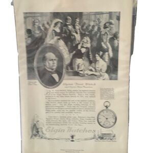 Vintage 1921 Elgin Watches Elgin’s First Watch Ad Advertisement